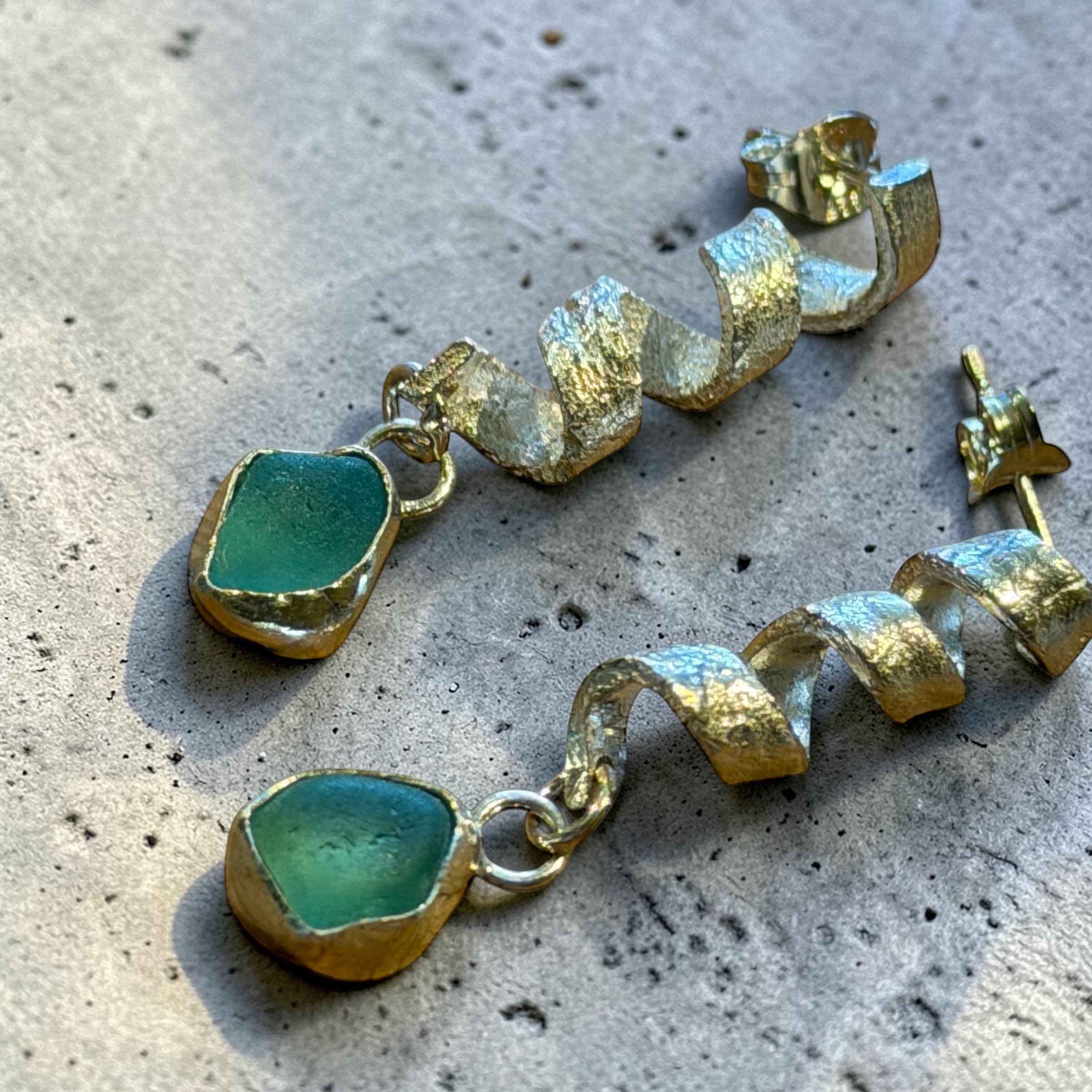Sea Treasure Silver Earrings