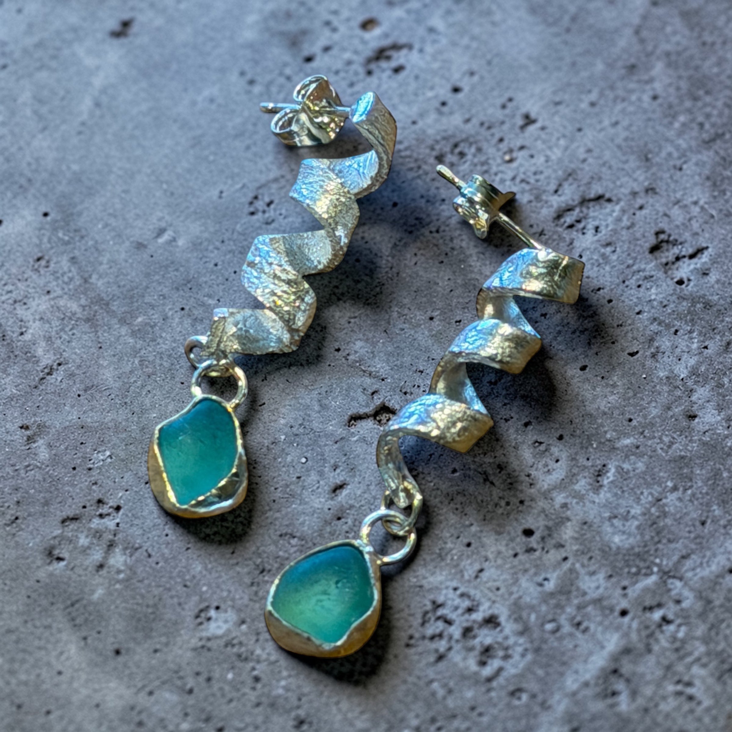 Sea Treasure Silver Earrings